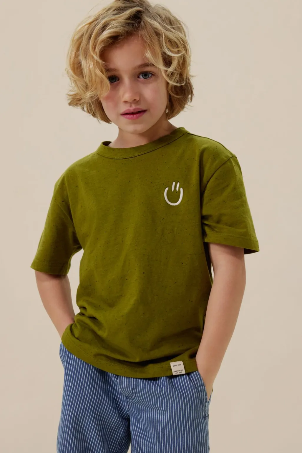 Groen oversized T-shirt met print