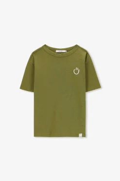 Groen oversized T-shirt met print