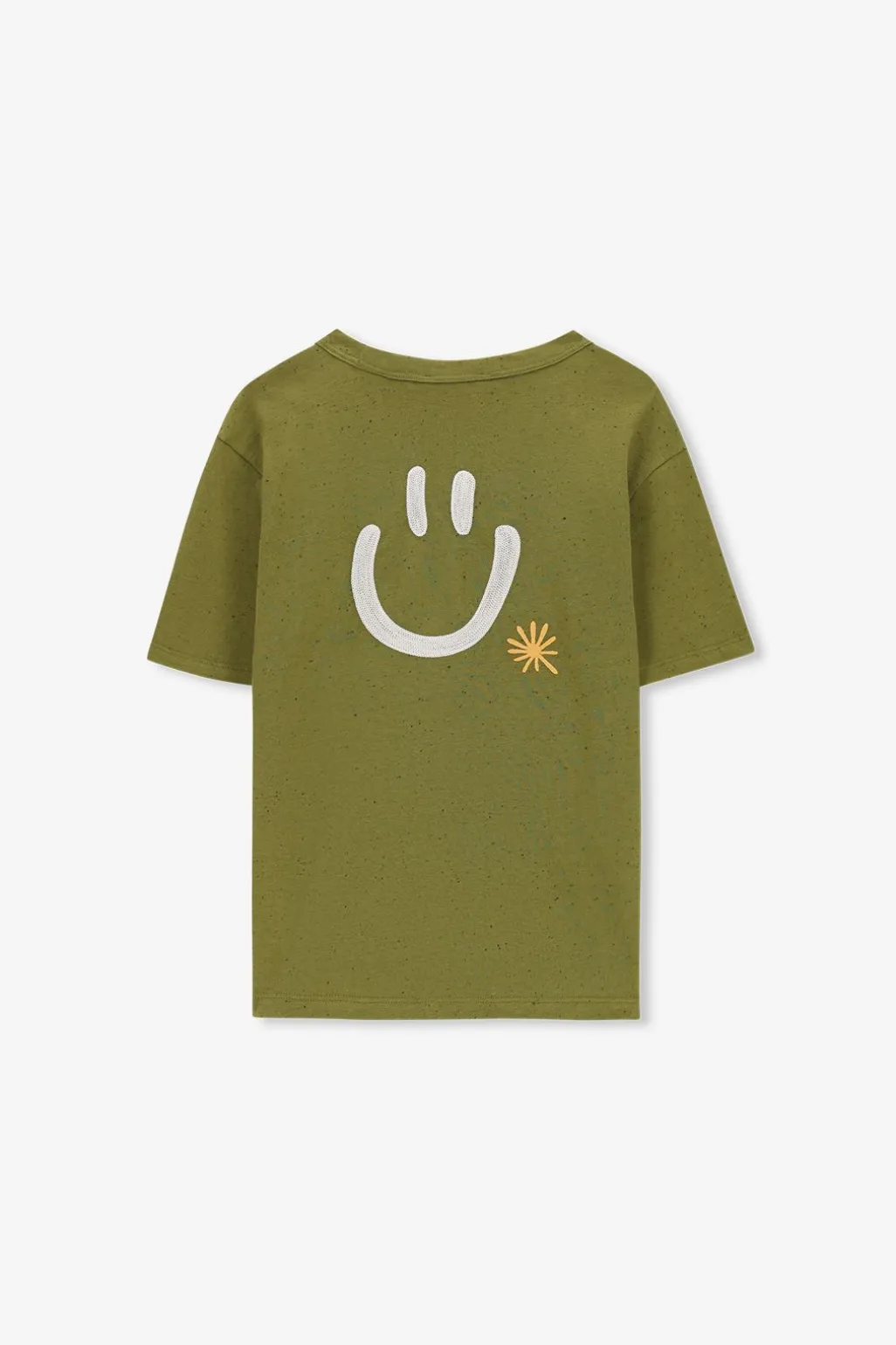 Groen oversized T-shirt met print