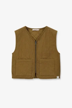 Groen quilted gilet
