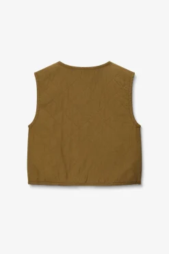 Groen quilted gilet