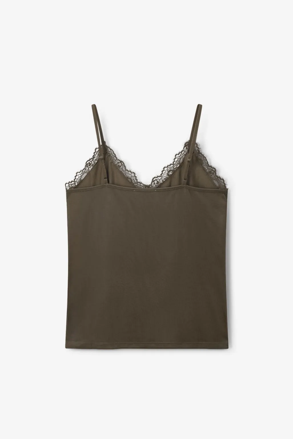 Groen singlet met kant