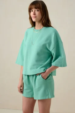 Groene boxy sweater