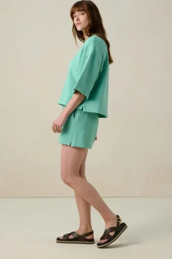 Groene boxy sweater