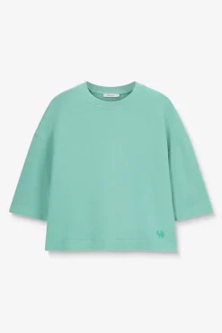 Groene boxy sweater
