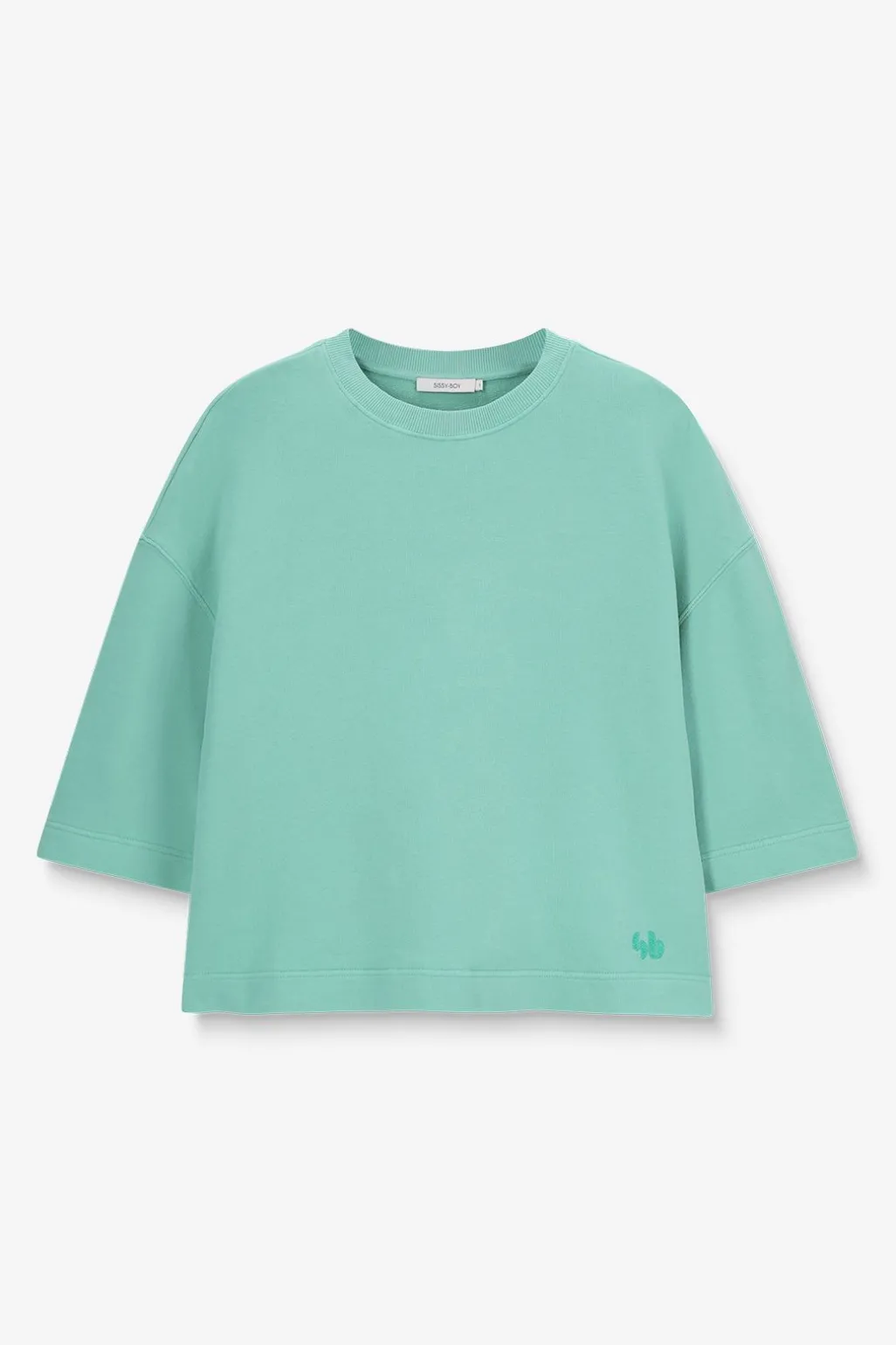 Groene boxy sweater
