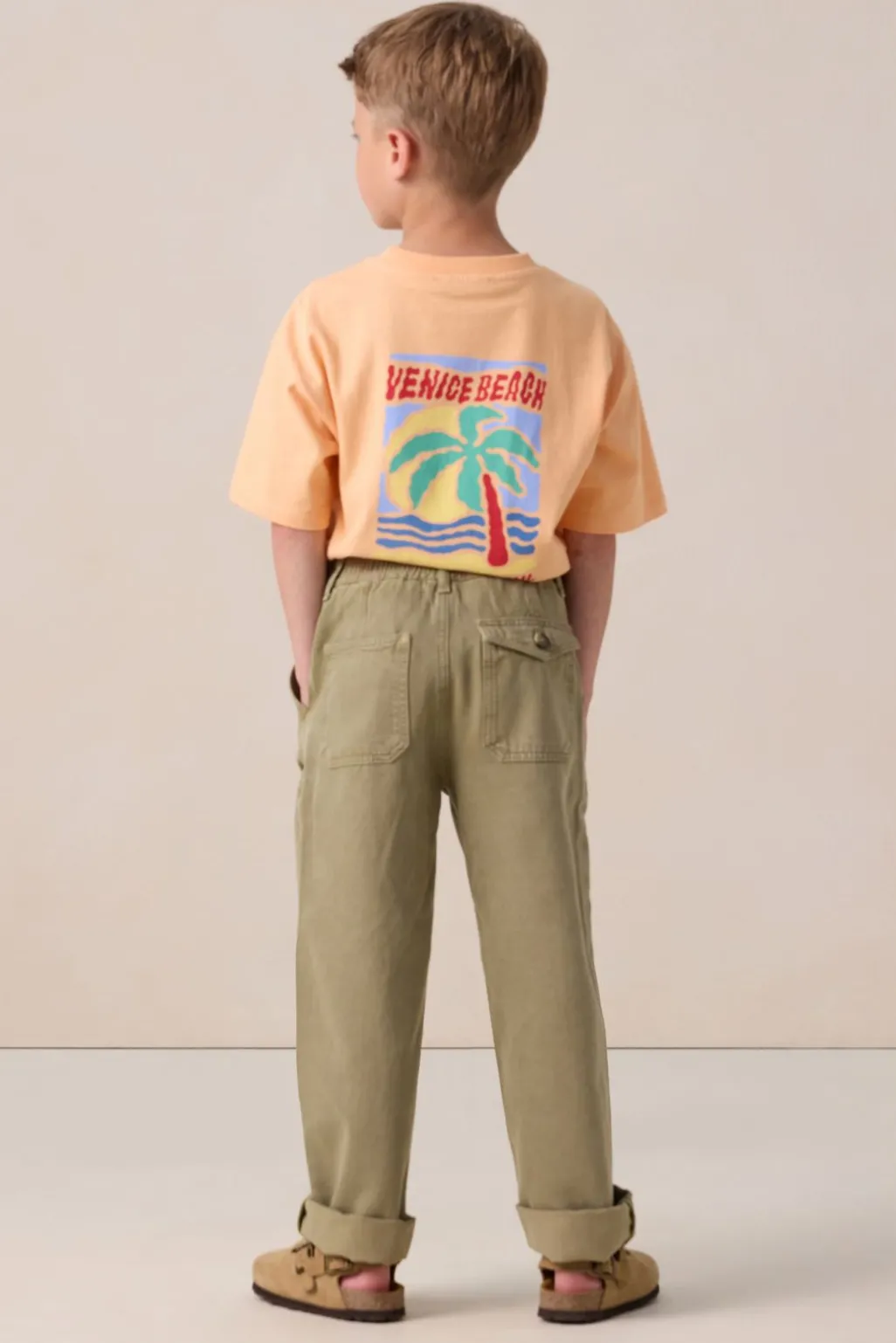Groene broek met opgestikte zakken