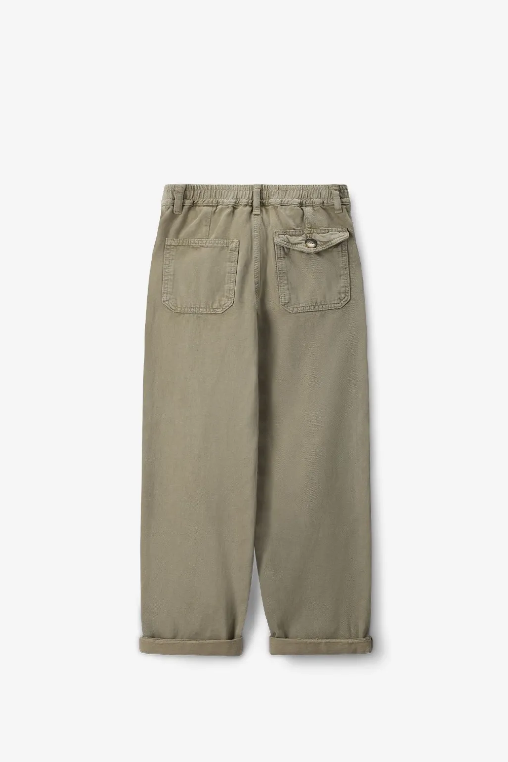 Groene broek met opgestikte zakken