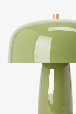 Groene cupola tafellamp