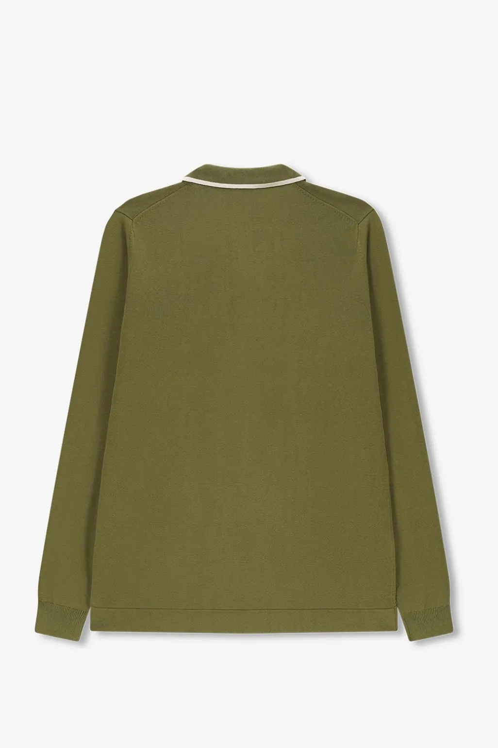 Groene gebreide polo