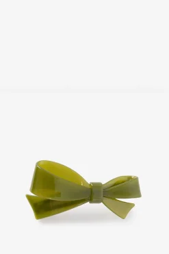 Groene haarklem strik
