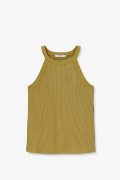 Groene halter singlet
