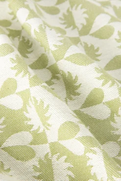 Groene handdoek en theedoek