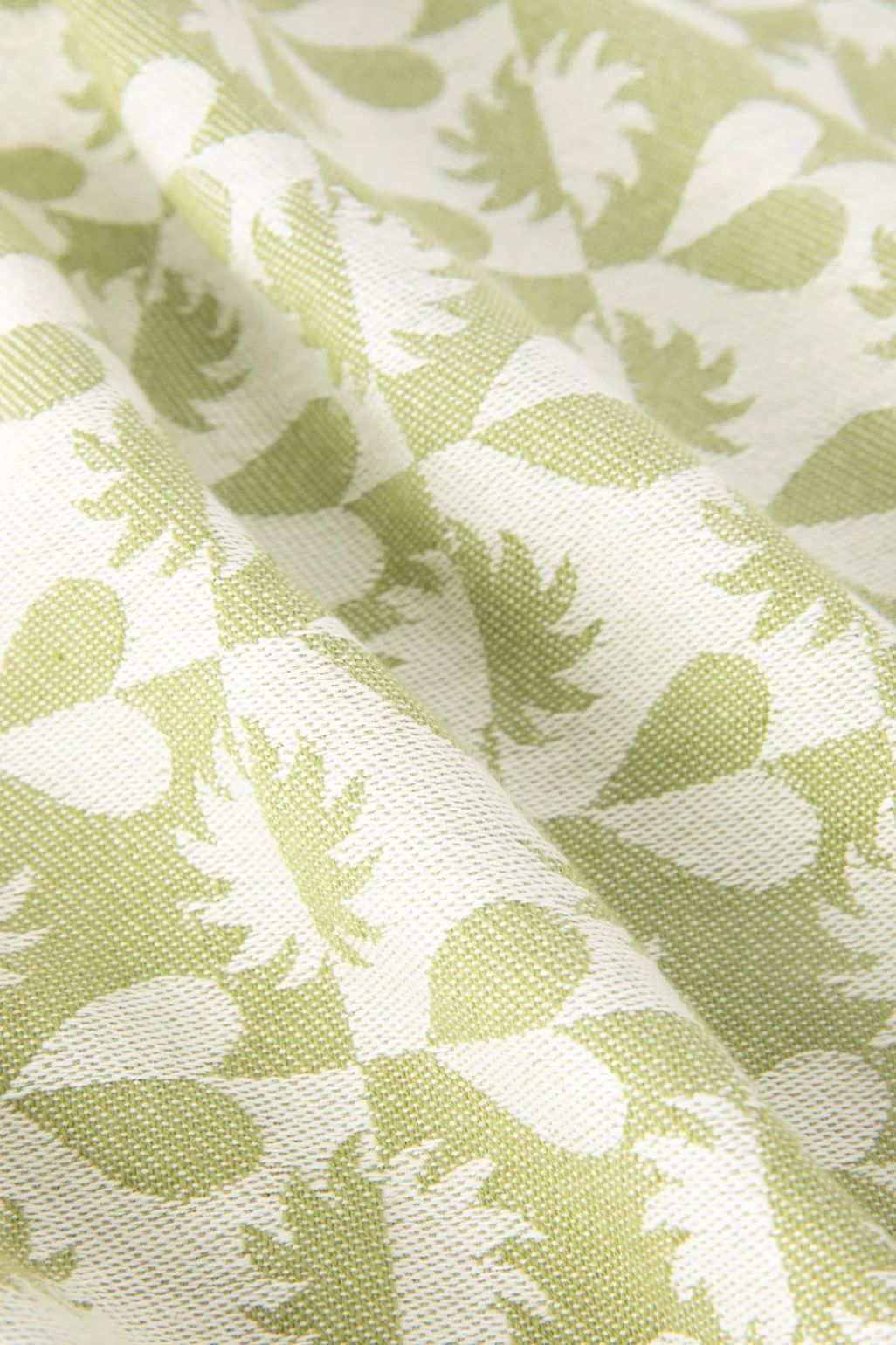 Groene handdoek en theedoek