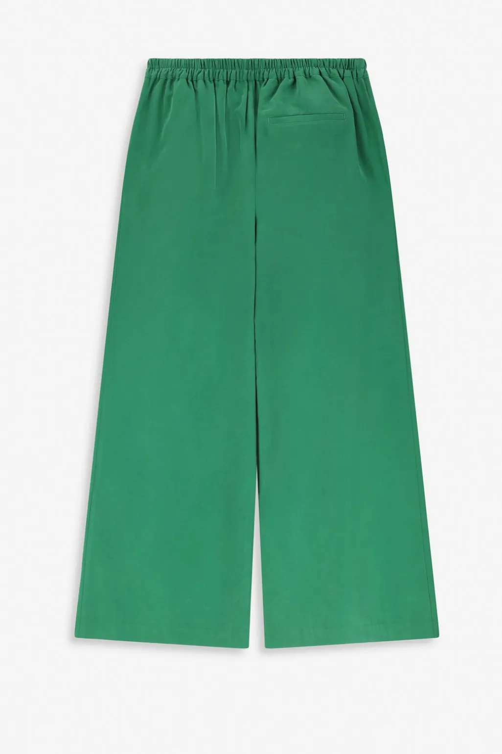 Groene high waist wide leg pantalon