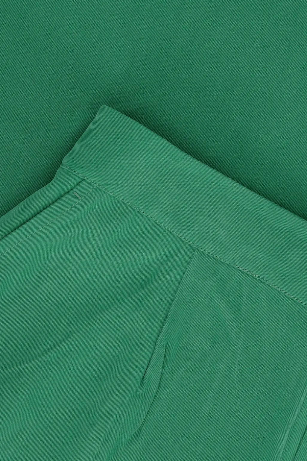 Groene high waist wide leg pantalon