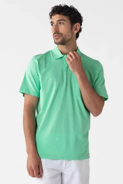 Groene jersey polo