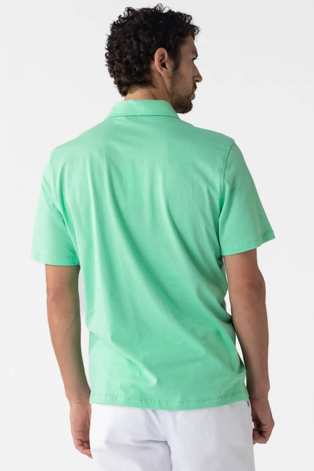 Groene jersey polo