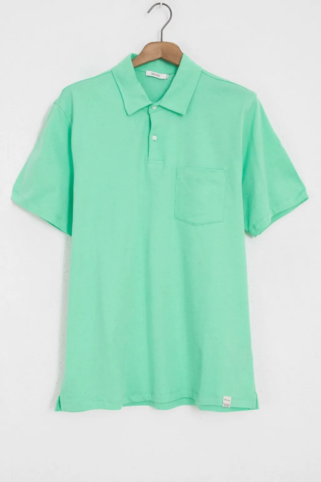 Groene jersey polo
