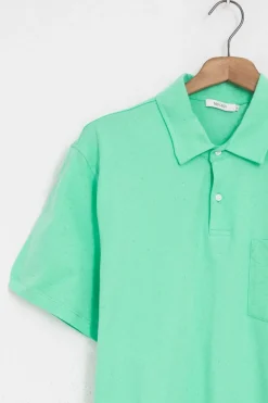 Groene jersey polo