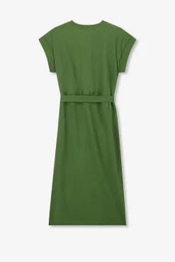 Groene jersey wikkeljurk