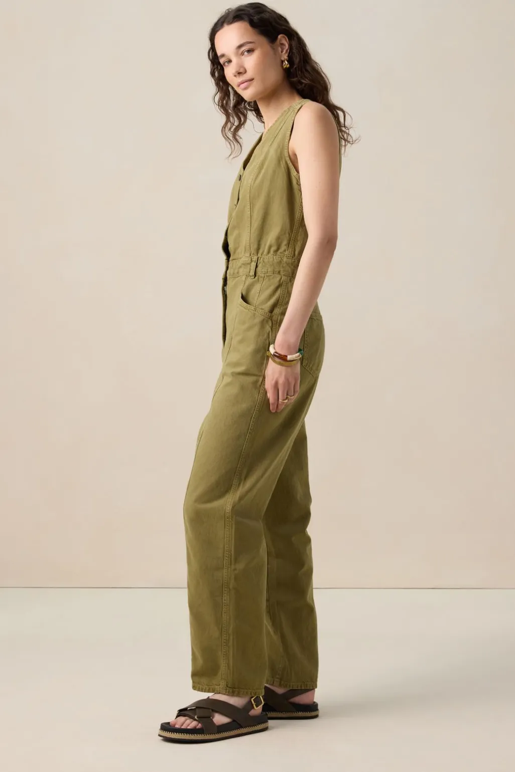 Groene jumpsuit