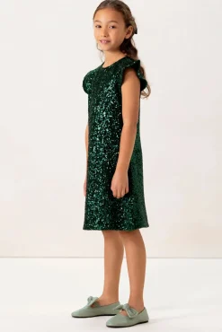 Groene jurk met pailletten