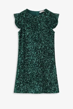 Groene jurk met pailletten