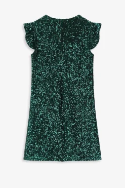 Groene jurk met pailletten
