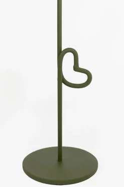 Groene kandelaar met hart