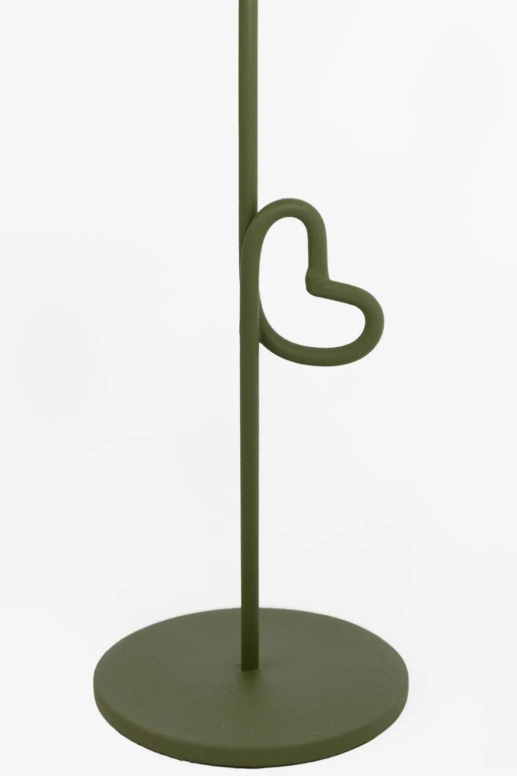Groene kandelaar met hart