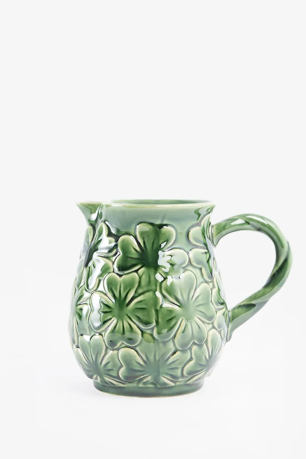 Groene karaf met klavertjes vier