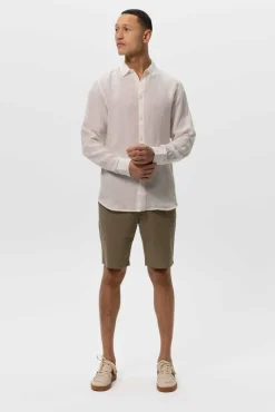 Groene katoenen chino shorts