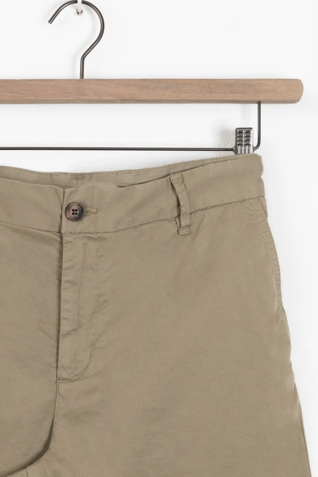 Groene katoenen chino shorts