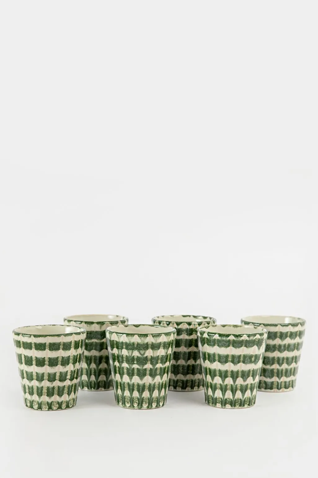 Groene koffiemokken met print