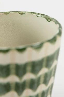 Groene koffiemokken met print