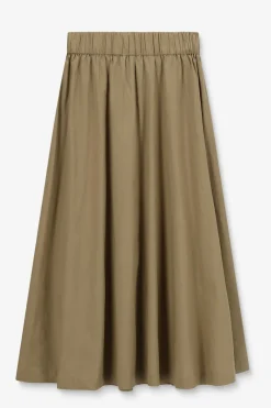 Groene midi-rok
