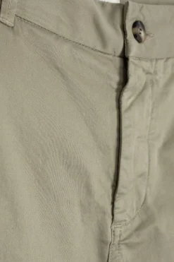 Groene mid-rise katoenen chino