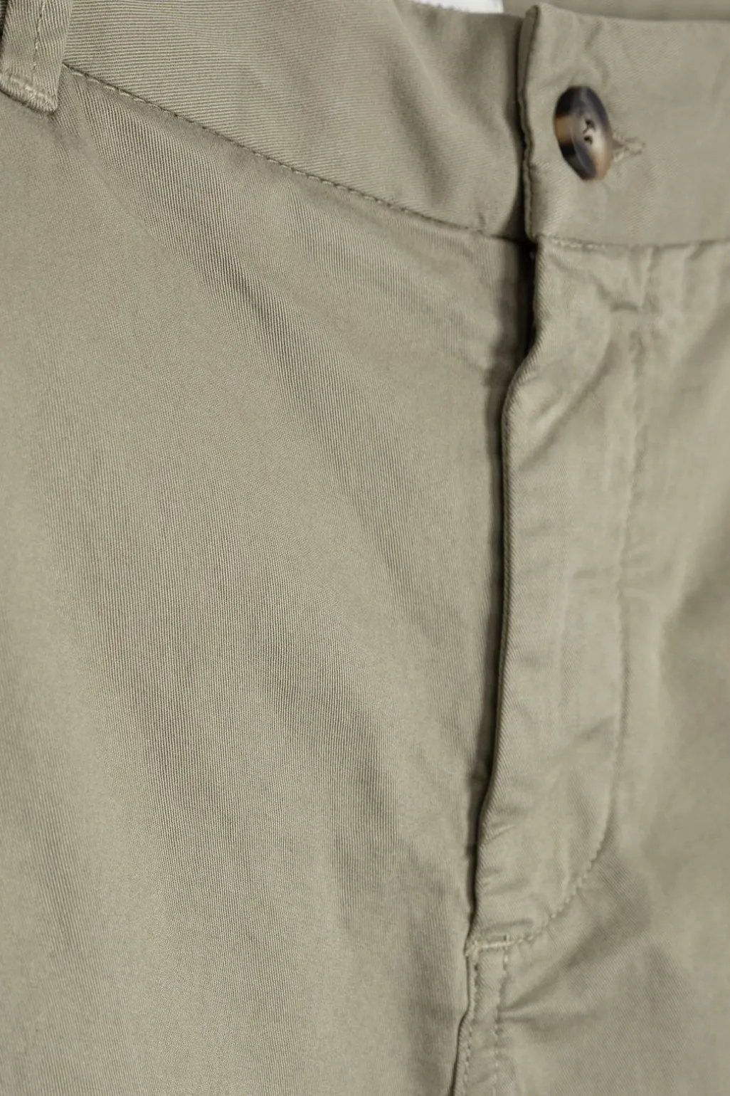 Groene mid-rise katoenen chino