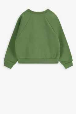 Groene oversized sweater met print