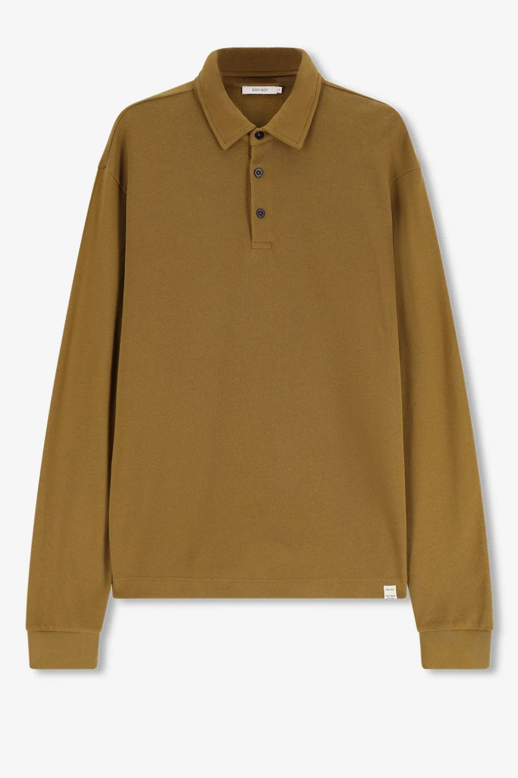 Groene pique polo
