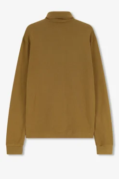 Groene pique polo