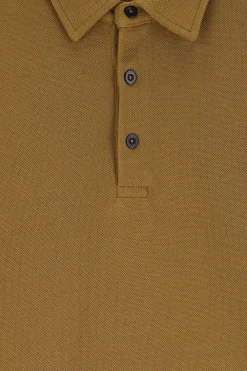 Groene pique polo