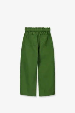 Groene pull on broek