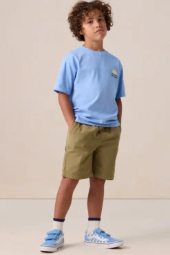 Groene pull on shorts