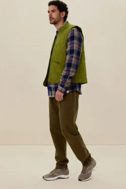 Groene quilted bodywarmer