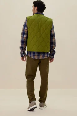 Groene quilted bodywarmer