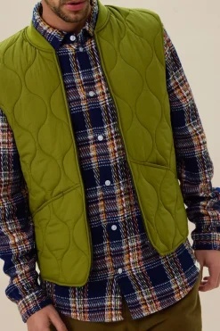 Groene quilted bodywarmer