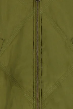 Groene quilted bomberjack