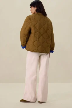 Groene quilted jack